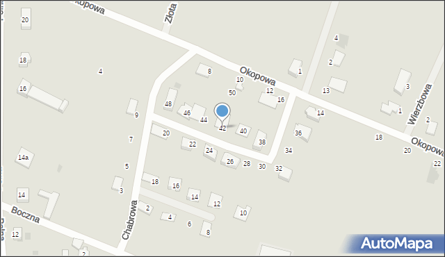 Nowy Dwór Gdański, Chabrowa, 42, mapa Nowy Dwór Gdański