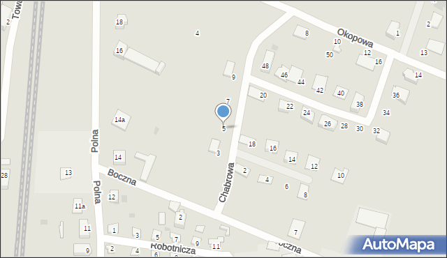 Nowy Dwór Gdański, Chabrowa, 5, mapa Nowy Dwór Gdański