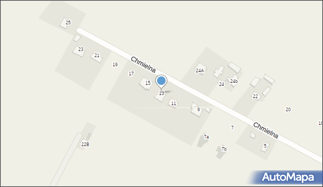 Nowy Krępiec, Chmielna, 13, mapa Nowy Krępiec