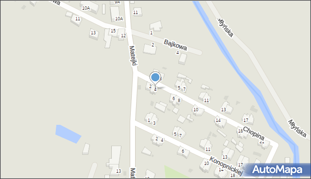 Nowy Staw, Chopina Fryderyka, 4, mapa Nowy Staw
