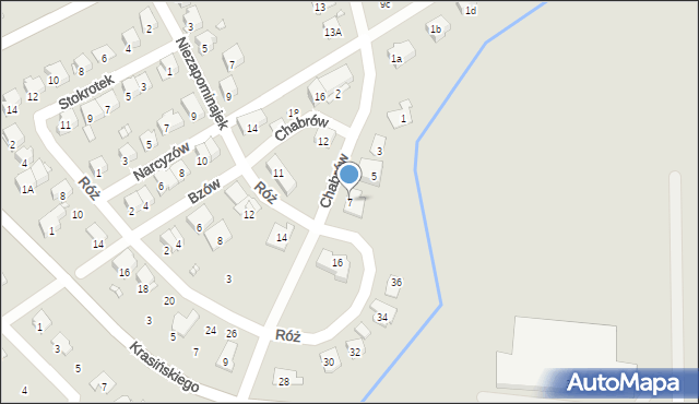 Nysa, Chabrów, 7, mapa Nysy
