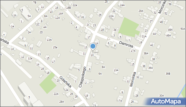 Nysa, Chłopickiego Józefa, gen., 12, mapa Nysy