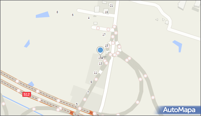 Okszów-Kolonia, Chełmska, 13a, mapa Okszów-Kolonia