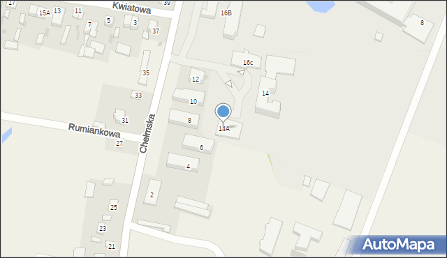 Okszów-Kolonia, Chełmska, 14A, mapa Okszów-Kolonia