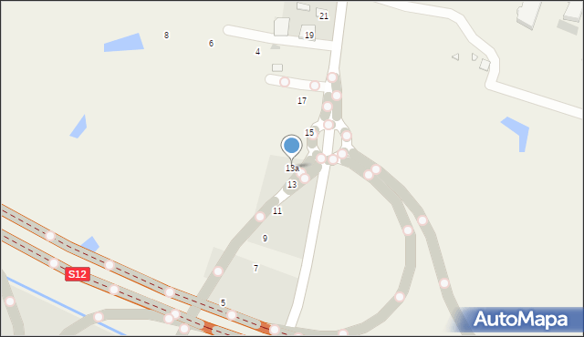 Okszów-Kolonia, Chełmska, 13a, mapa Okszów-Kolonia