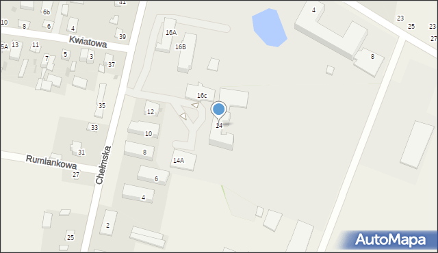 Okszów-Kolonia, Chełmska, 14, mapa Okszów-Kolonia