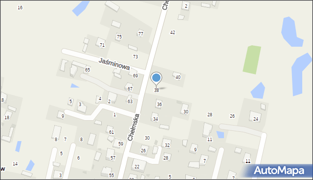 Okszów-Kolonia, Chełmska, 38, mapa Okszów-Kolonia