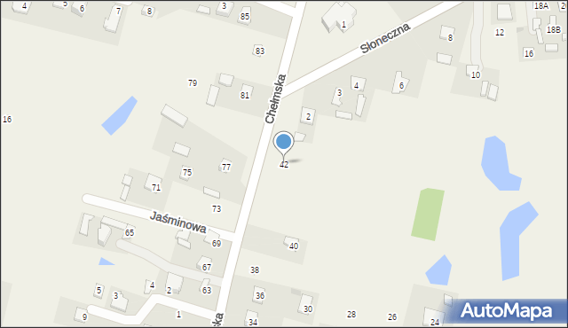 Okszów-Kolonia, Chełmska, 42, mapa Okszów-Kolonia