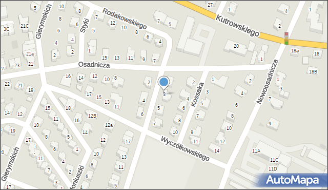 Oława, Chełmońskiego Józefa, 3, mapa Oława