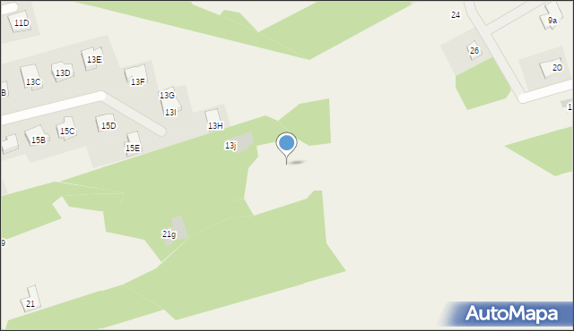 Olmonty, Chabrowa, 13k, mapa Olmonty