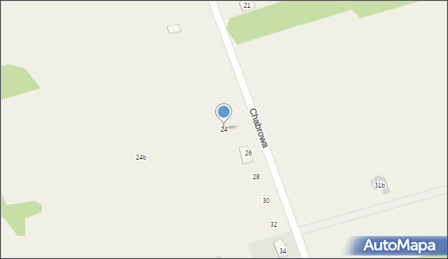 Olmonty, Chabrowa, 24, mapa Olmonty