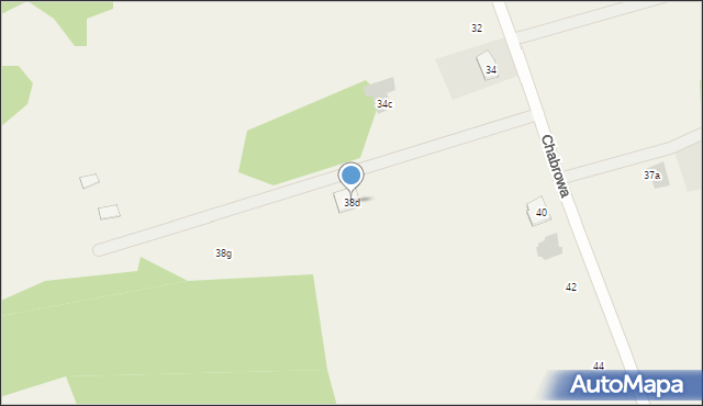 Olmonty, Chabrowa, 38d, mapa Olmonty