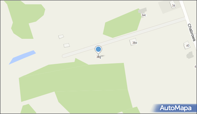 Olmonty, Chabrowa, 38g, mapa Olmonty