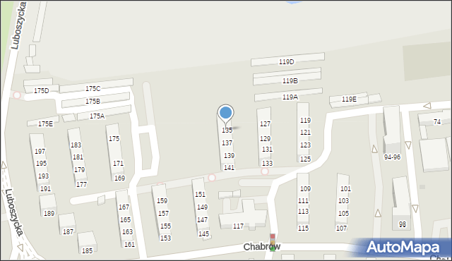 Opole, Chabrów, 135, mapa Opola