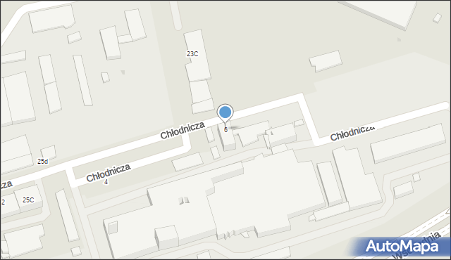 Opole, Chłodnicza, 6, mapa Opola