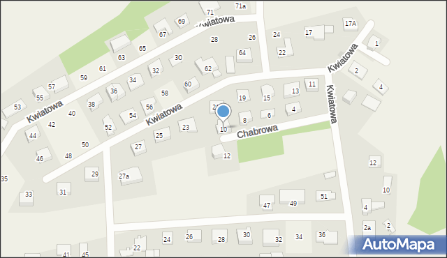 Orle, Chabrowa, 10, mapa Orle