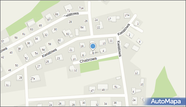 Orle, Chabrowa, 6, mapa Orle