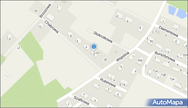 Osiek nad Wisłą, Chabrowa, 2, mapa Osiek nad Wisłą