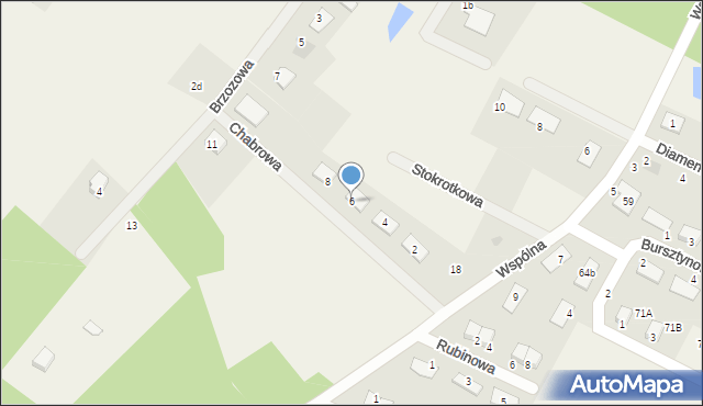 Osiek nad Wisłą, Chabrowa, 6, mapa Osiek nad Wisłą