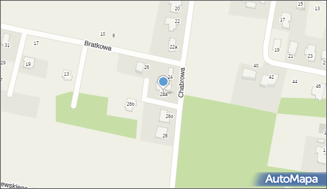 Osielsko, Chabrowa, 24a, mapa Osielsko