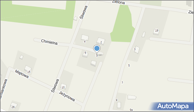 Osolin, Chmielna, 3, mapa Osolin