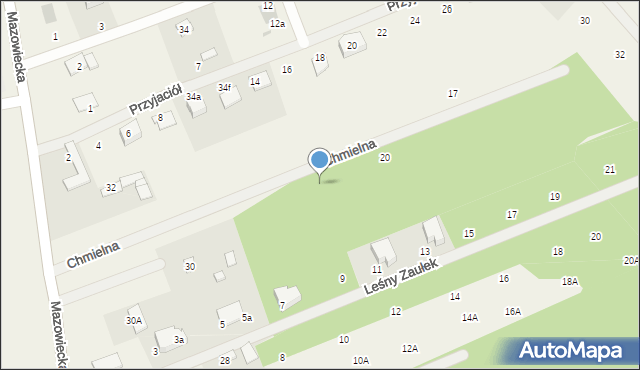 Osowiec, Chmielna, 16, mapa Osowiec
