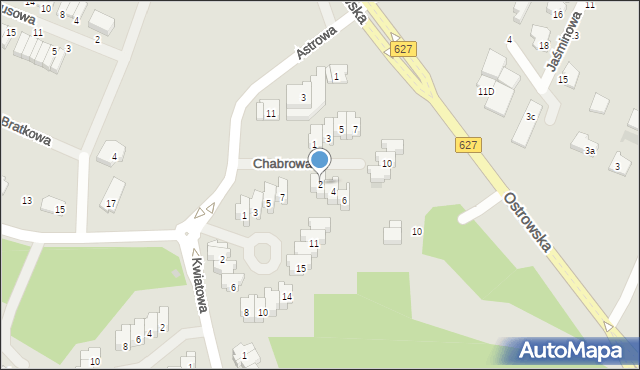 Ostrołęka, Chabrowa, 2, mapa Ostrołęka