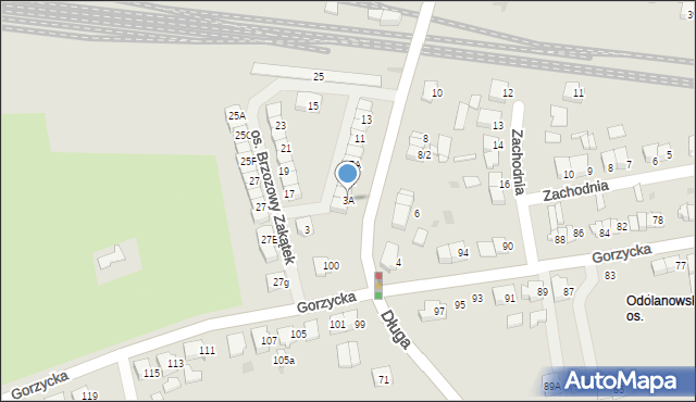 Ostrów Wielkopolski, Chłapowskiego, 3A, mapa Ostrów Wielkopolski