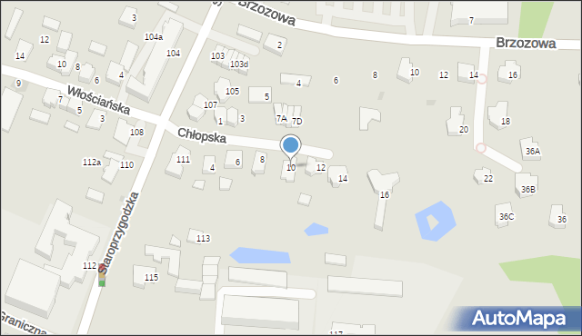 Ostrów Wielkopolski, Chłopska, 10, mapa Ostrów Wielkopolski