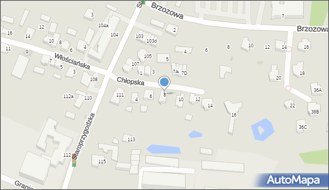 Ostrów Wielkopolski, Chłopska, 8, mapa Ostrów Wielkopolski