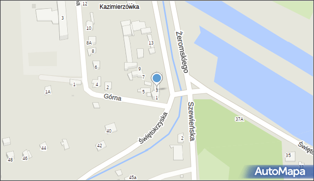 Ostrowiec Świętokrzyski, Chmielowska, 3, mapa Ostrowiec Świętokrzyski