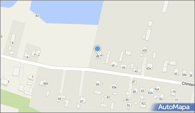 Ostrowiec Świętokrzyski, Chmielowska, 48, mapa Ostrowiec Świętokrzyski