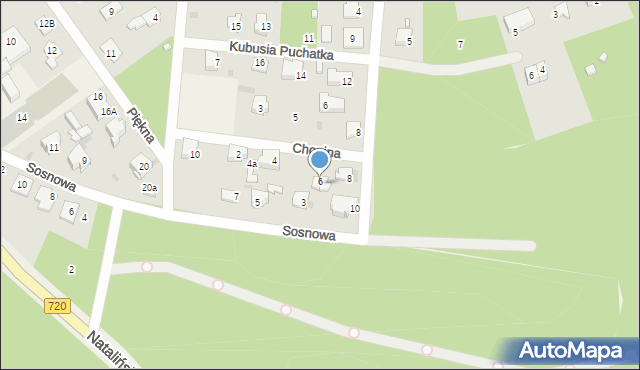 Otrębusy, Chopina Fryderyka, 6, mapa Otrębusy