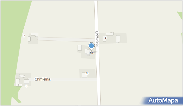 Parzymiechy, Chmielna, 5a, mapa Parzymiechy