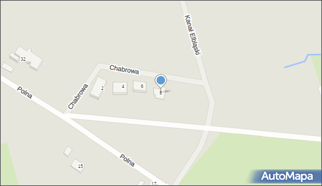 Pasłęk, Chabrowa, 8, mapa Pasłęk