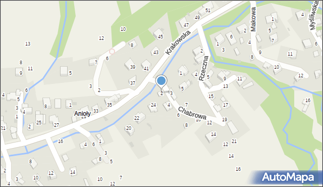 Pewel Ślemieńska, Chabrowa, 2, mapa Pewel Ślemieńska