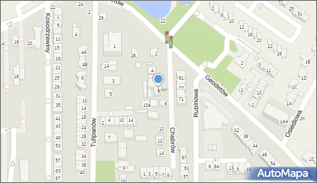 Piaseczno, Chabrów, 6, mapa Piaseczno