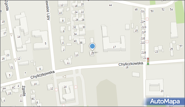 Piaseczno, Chyliczkowska, 15, mapa Piaseczno