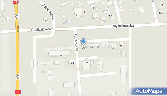 Piaseczno, Chyliczkowska, 26, mapa Piaseczno