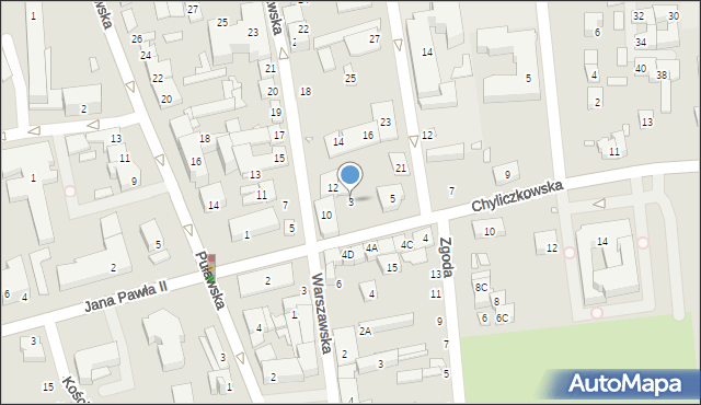 Piaseczno, Chyliczkowska, 3, mapa Piaseczno