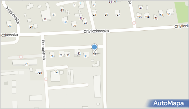 Piaseczno, Chyliczkowska, 38, mapa Piaseczno