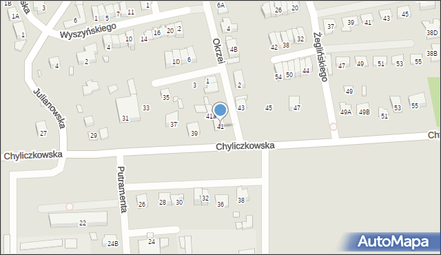 Piaseczno, Chyliczkowska, 41, mapa Piaseczno
