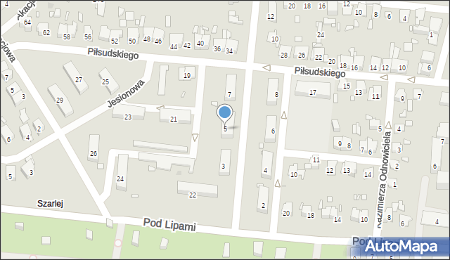 Piekary Śląskie, Chopina Fryderyka, 5, mapa Piekary Śląskie