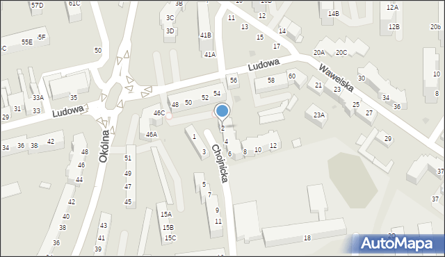 Piła, Chojnicka, 2, mapa Piły