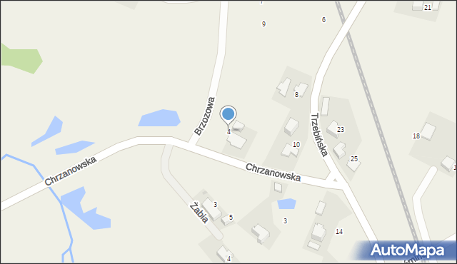 Piła Kościelecka, Chrzanowska, 4, mapa Piła Kościelecka