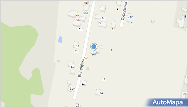 Piła Kościelecka, Chrzanowska, 47e, mapa Piła Kościelecka