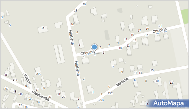 Piotrków Trybunalski, Chopina Fryderyka, 4, mapa Piotrków Trybunalski