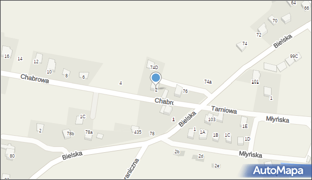 Pisarzowice, Chabrowa, 2, mapa Pisarzowice