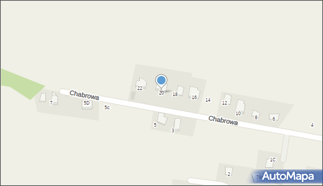 Pisarzowice, Chabrowa, 20, mapa Pisarzowice
