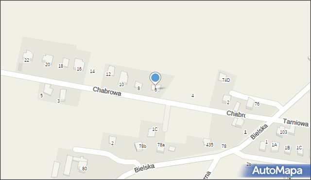 Pisarzowice, Chabrowa, 6, mapa Pisarzowice